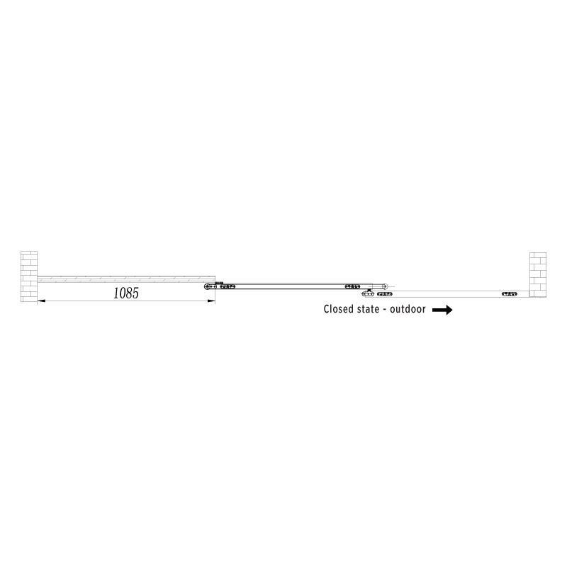 Three Panel Door Sliding Set