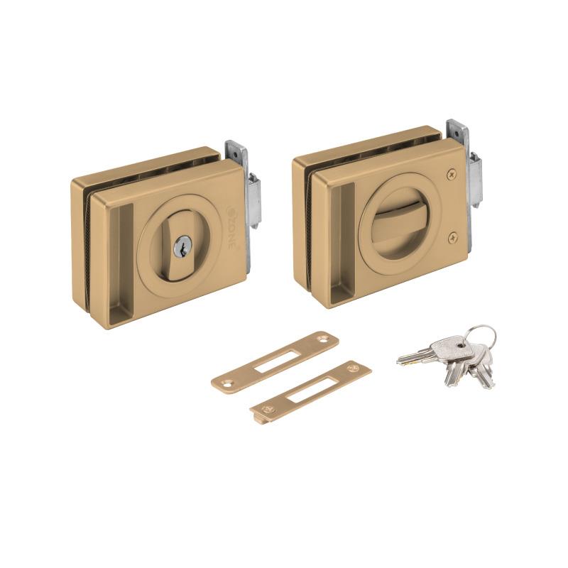 OSTF-SL-LOCK-K2N STD BRUSHED-ANTIQUE-BRASS