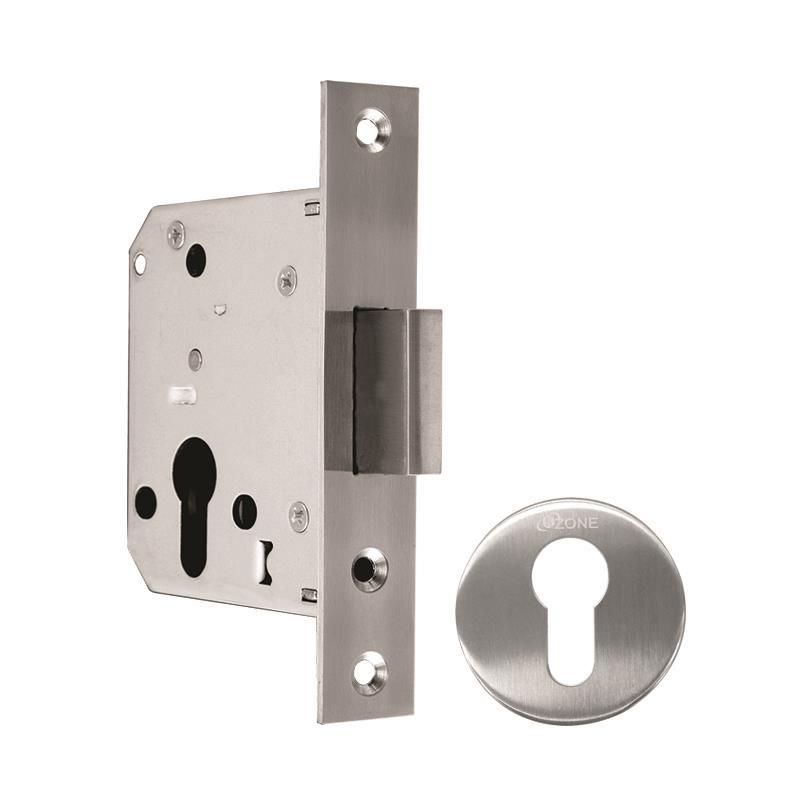 Closed Body Mortise Lock with Strike Plate, Double Throw Dead Bolt