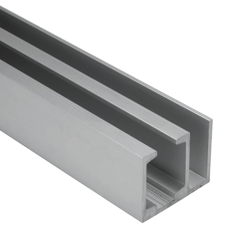 Aluminium Anodized Track Door & Fixed Glass