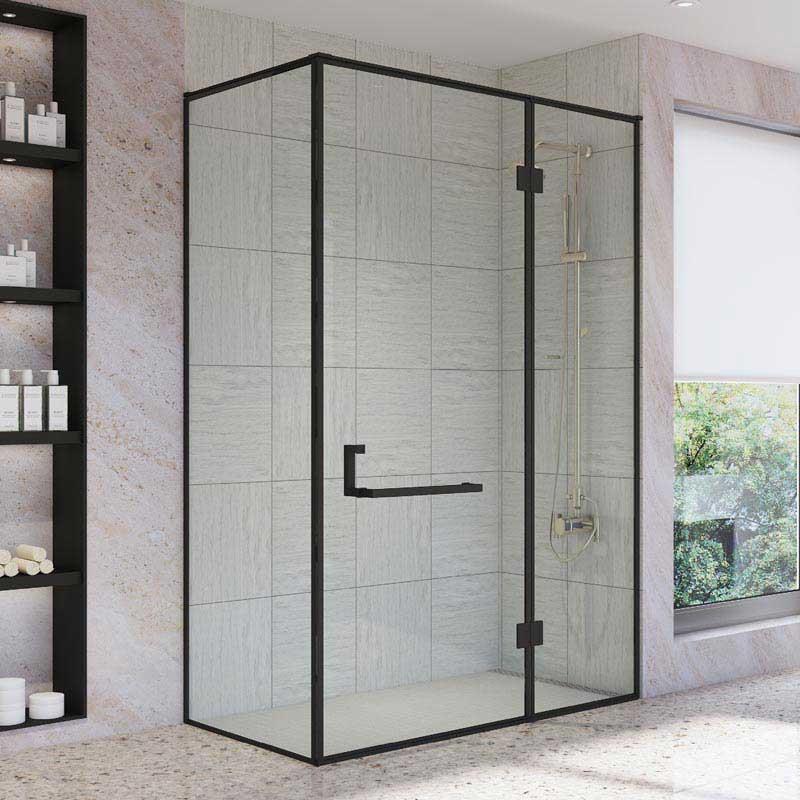 Glass-to-Glass 90° Shower Enclosure