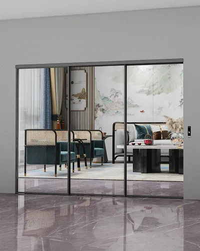 Slim Frame Auto Slid Door System
