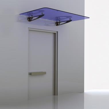 Trio shaped Wall mounted Canopy Fitting with Glass on Top | Ozone