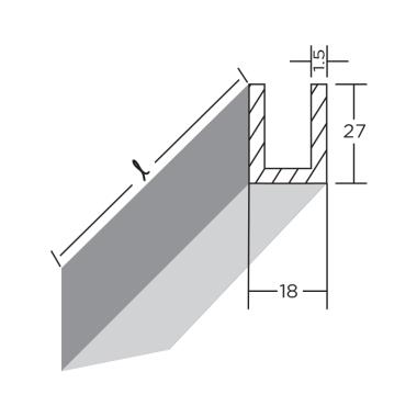 Stainless Steel Channel For 10 & 12mm Glass | Ozone