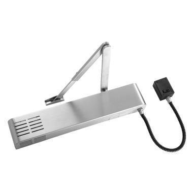 Door Closer with Electromagnetic Hold Open Scissor Arm with Smoke Detector | Ozone