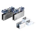 Sliding System Set W|O Track for Single Frameless Door of 100 Kg