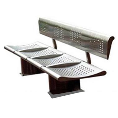 Sheet Metal Bench With Backrest | Ozone