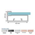 Aluminium Frame Profile width 45 mm