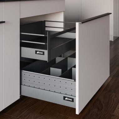 PANTRY UNITS WITH ROUND RAIL