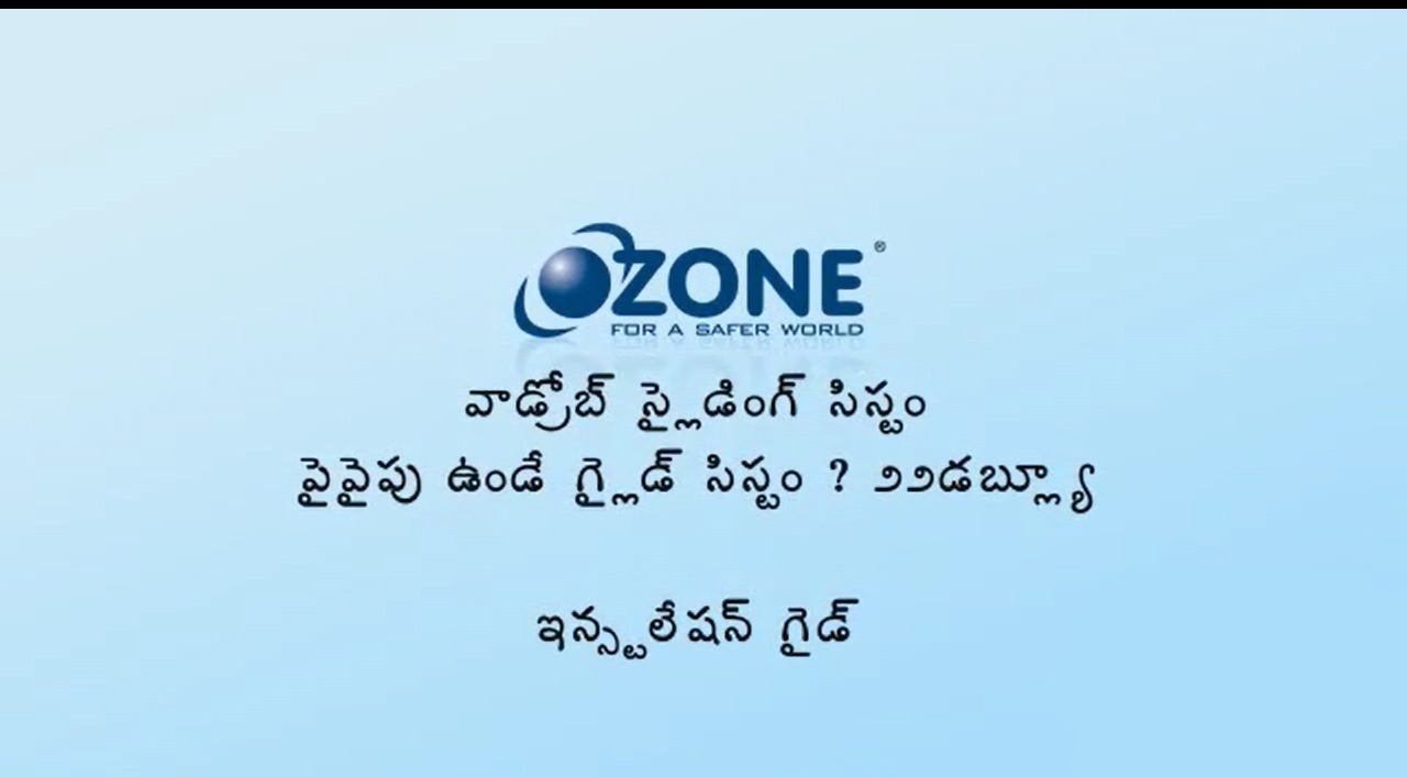 Top Glide 22W Wardrobe Sliding Door Installation Video in Telugu