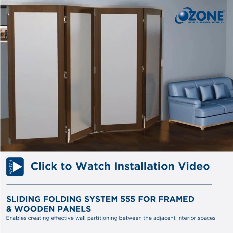 Sliding Folding System for Wooden and Framed Panels, SL-WSFS-555