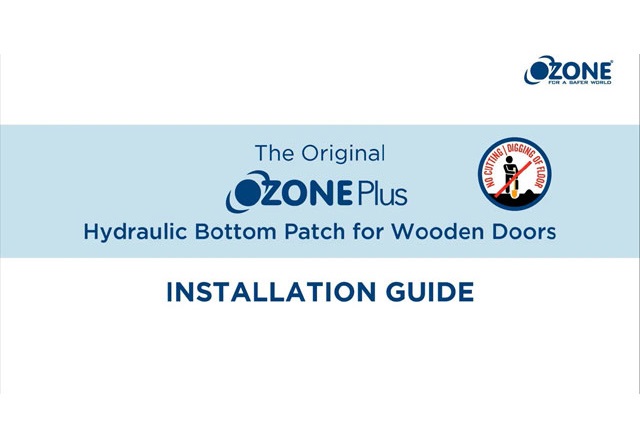 Hydraulic Bottom Patch for Wooden Doors Installation Guide