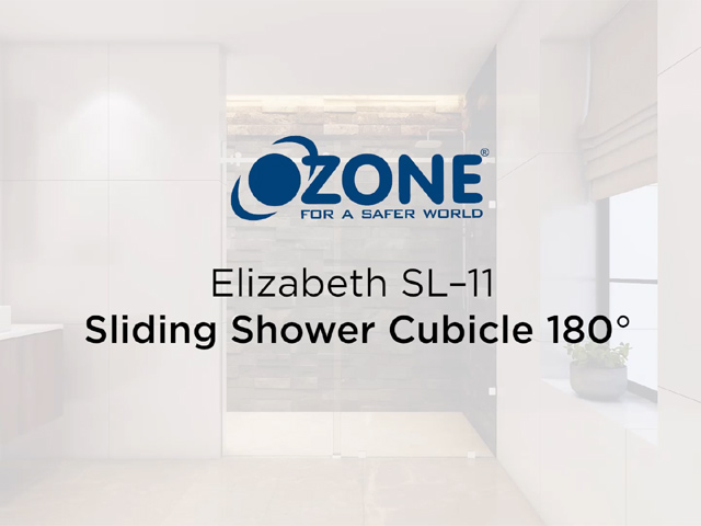 Elizabeth SL-11 Sliding Shower Cubicle 180°