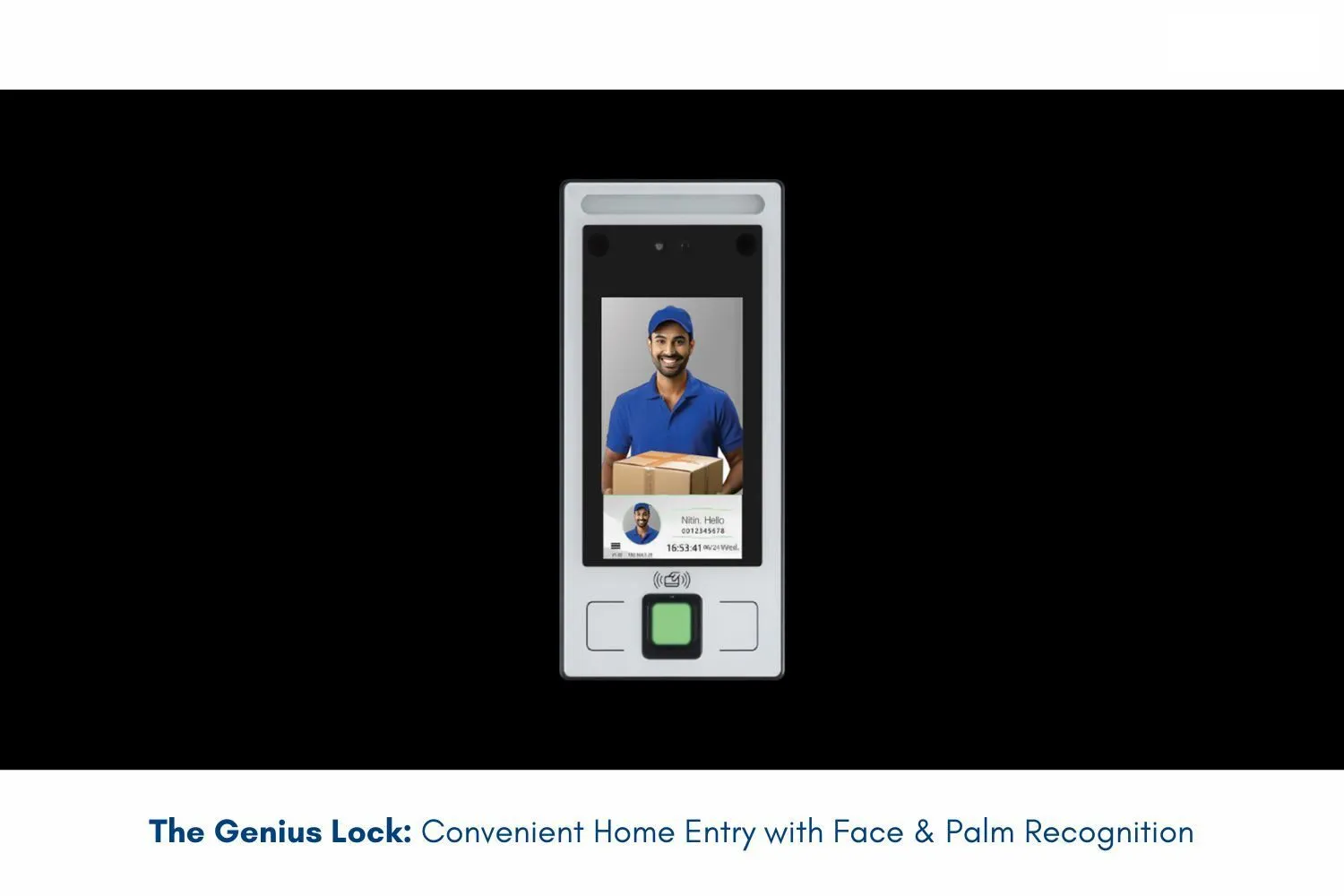 The Genius Lock: Convenient Home Entry with Face & Palm Recognition