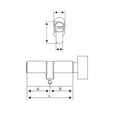 Defend Pro - One Side Key One Side Knob , 60MM , SN | Ozone