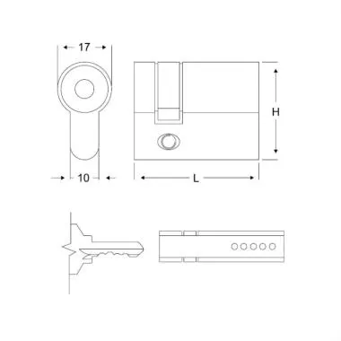 EURO PROFILE CYLINDERS For Mortise Locks | Ozone