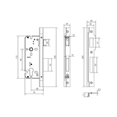MORTISE LOCK BODY | Ozone