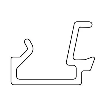 Clip Profile for holding the Glass with Gasket  Length – 3.1mtr