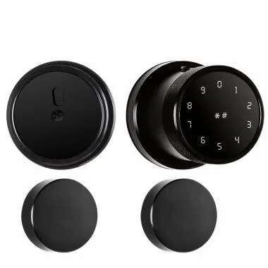 Smart Bluetooth Internal Lock with Rose Plate for Wooden & Metal Doors, 4-Way Access, OzoLife App, Fingerprint, Password, RFID Card, 35-65 mm Door Thickness, Free Installation, 2 Years Warranty (Gold)