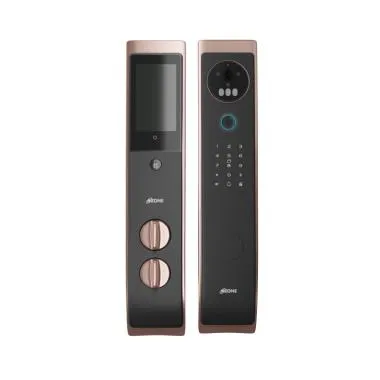 3D Facial Recognition Smart Door Lock for Wooden & Metal Doors, 5-Way Access, Face Recognition, Mobile App, Fingerprint, Password, RFID Card, 45-120 mm Door Thickness, Free Installation, 3 Years Warranty (Rose Gold)