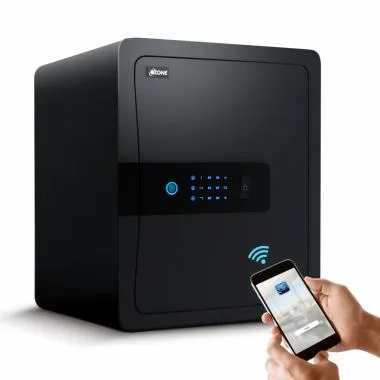 45 Litres Wi-Fi Safe Locker for Home & Office – Fingerprint Lock, 3-in-1 Unlocking (OzoLife App, Fingerprint & Password), Size: 450H x 380W x 320D mm, Weight: 18 kg, 2-Year Warranty