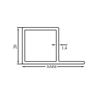 EXTENDED WOOD SUPPORT PROFILE