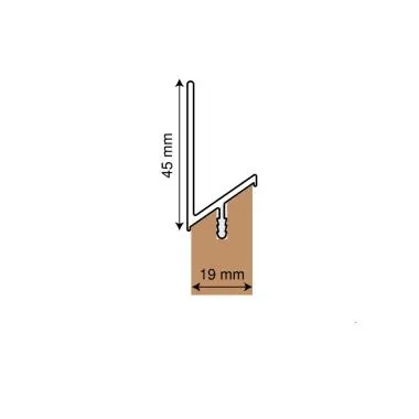 Big V Handle Profile with Sturdy Aluminum Build | Type: Wooden Door Profile