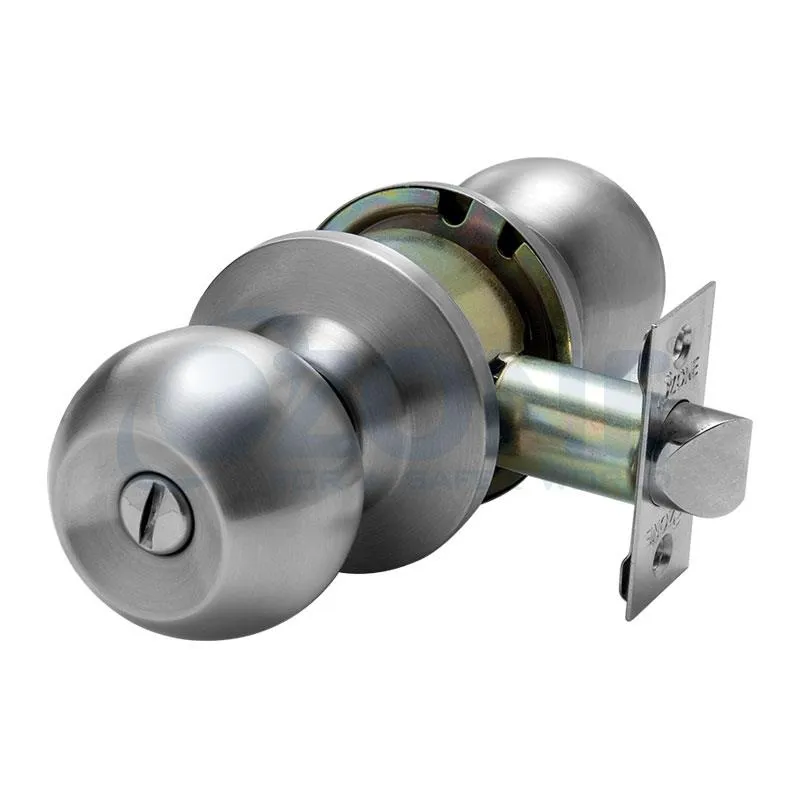 Knob Lock with Push Button , 70MM , SSS