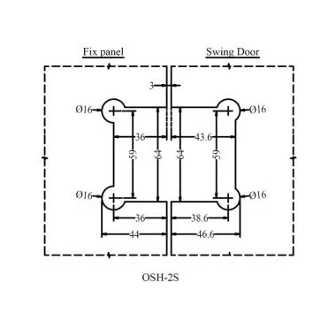 Glass to Glass 180° Hinge | Ozone