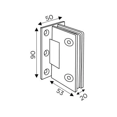 Offset Mounted Side Hinge | Ozone