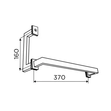Towel Bar With Square Pipe | Ozone