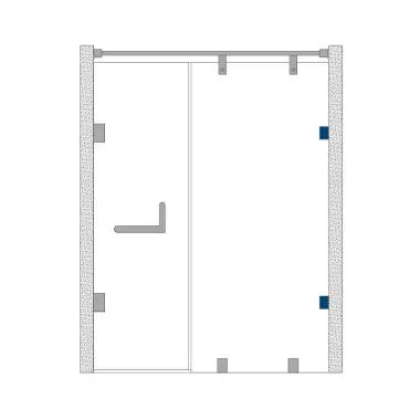 Wall to Glass Connector 90° | Ozone