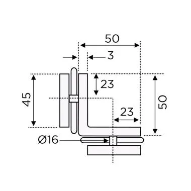Glass-to-Glass Connector 90° | Ozone