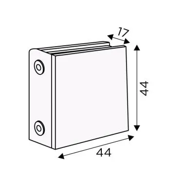 Glass Connector for Wall / Floor Mounting | Ozone