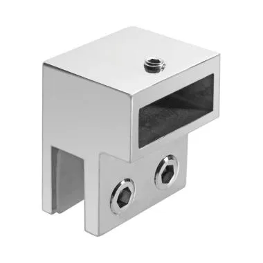 Glass-to-track End Connector Track-to-track 90° Connector