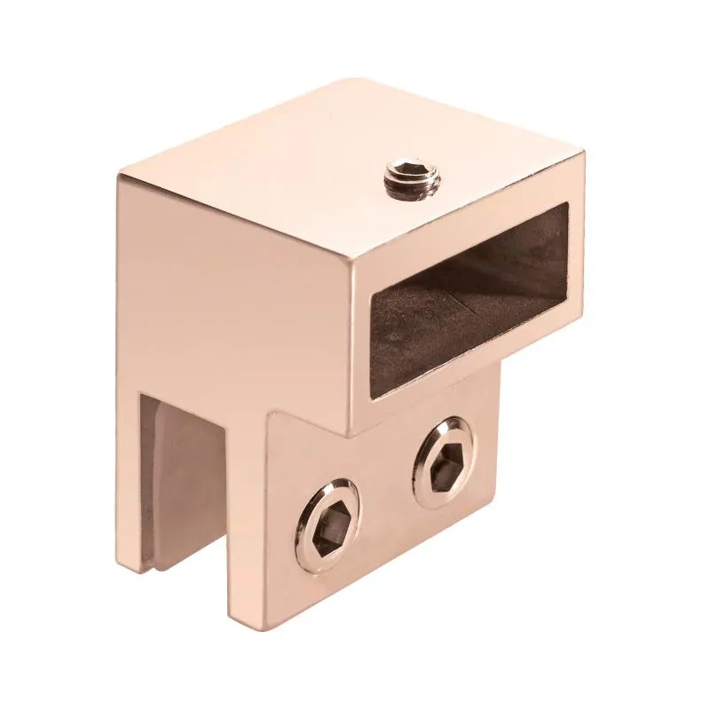 Glass-to-track End Connector Track-to-track 90° Connector