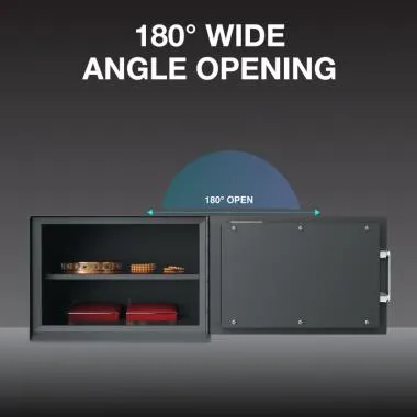 16 Litres Wi-Fi Safe Locker for Home & Office – Fingerprint Lock, 3-in-1 Unlocking | Ozone