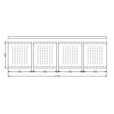 4 Seater Backless Bench | Ozone