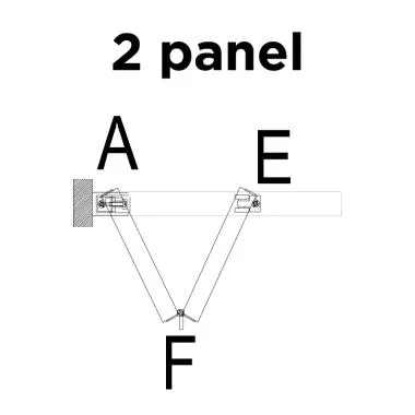 2 Panel Sliding Folding Set