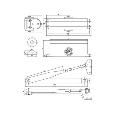 OVERHEAD DOOR CLOSERS With SCISSOR ARM | Ozone