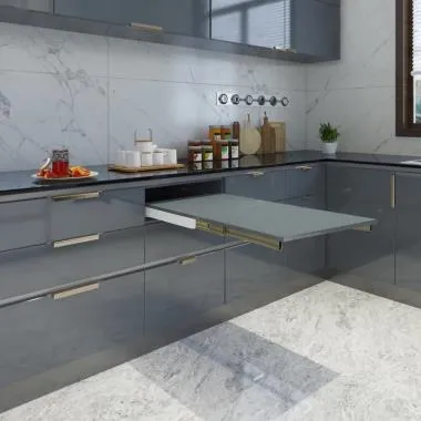 Telescopic Pull-out Table Extension for Extra Space