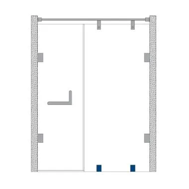 Glass Connector for Wall | Floor Mounting | Ozone