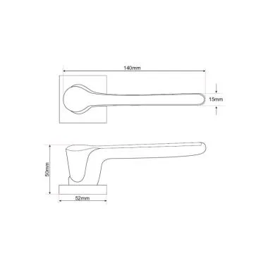 KEPLER HANDLE , 8 Inch , Dual Black | Ozone