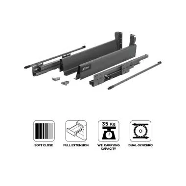 Ergotec Standard Drawer with single rails 2